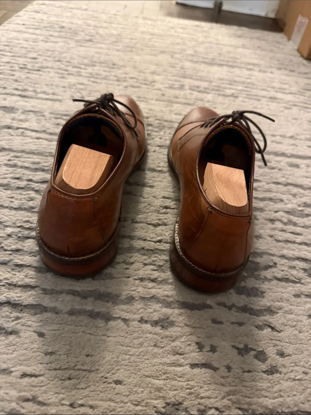 Cole Haan polished brown
